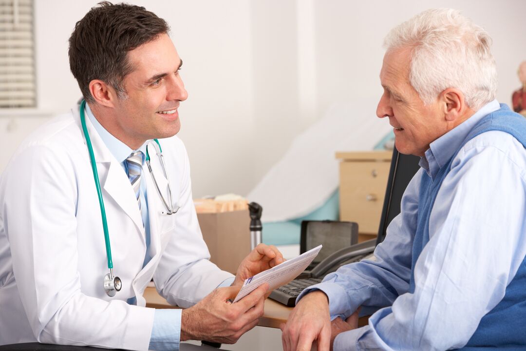 consultation with the doctor about prostatitis